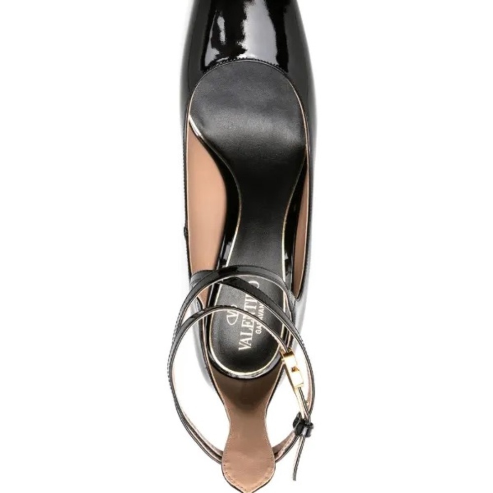 Valentino ‘Tan Go’ Black Patent Leather Heels - Picture 4 of 5
